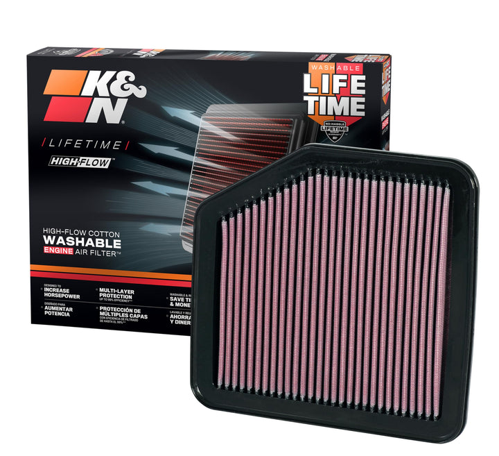 K&amp;N 33-2345 Motorluftfilter: Hochleistung, Prämie, Abwaschbar, Ersatzfilter,Erhöhte Leistung, 2004-2