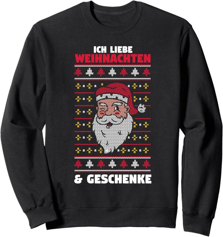 Ich Liebe Weihnachten Ugly Christmas Sweatshirt