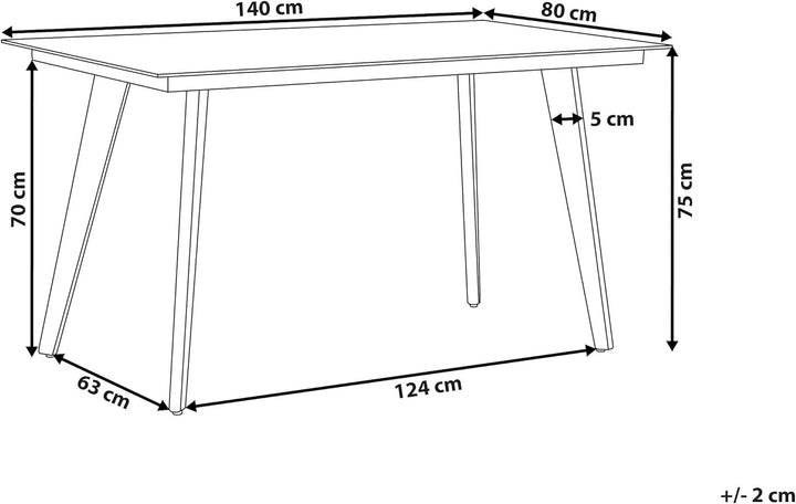 Gartentisch Aluminium Glasplatte Steinoptik rechteckig 140x80 cm grau Mileto