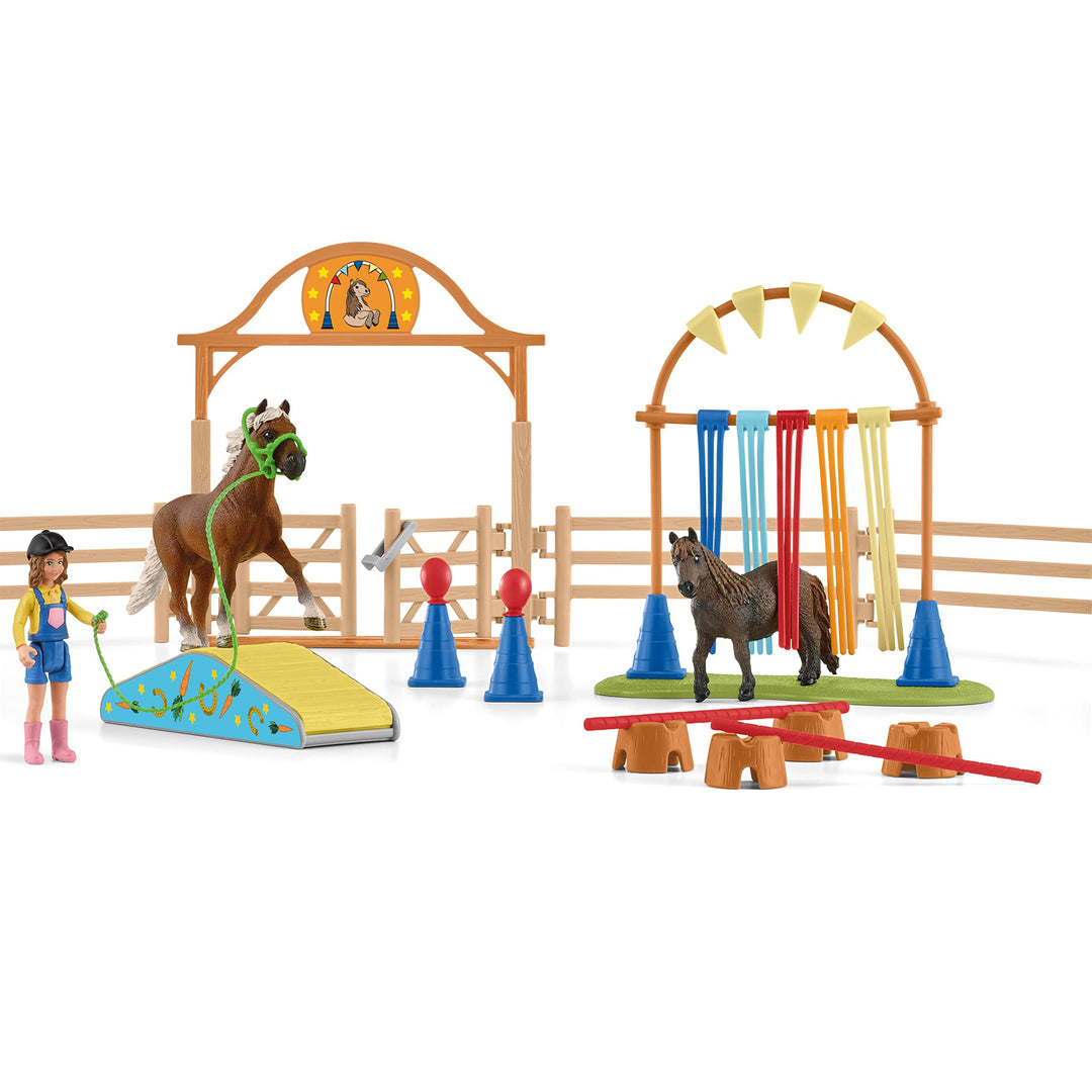 Schleich 42481 Farm World Pony Agility Training Standardverpackung, Standardverpackung
