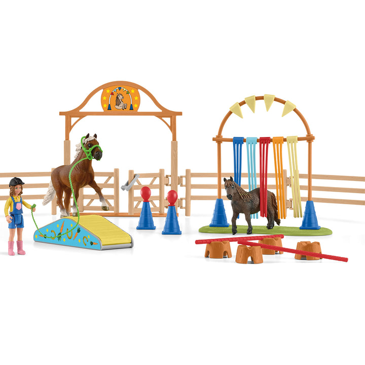 Schleich 42481 Farm World Pony Agility Training Standardverpackung, Standardverpackung