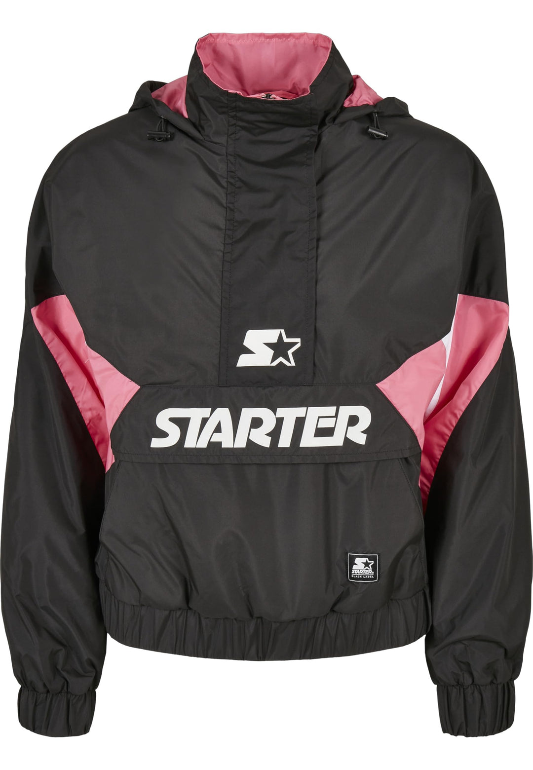 Starter Black Label Damen Ladies Starter Colorblock Halfzip Windbreaker Jacke XS black/pinkgrapefrui