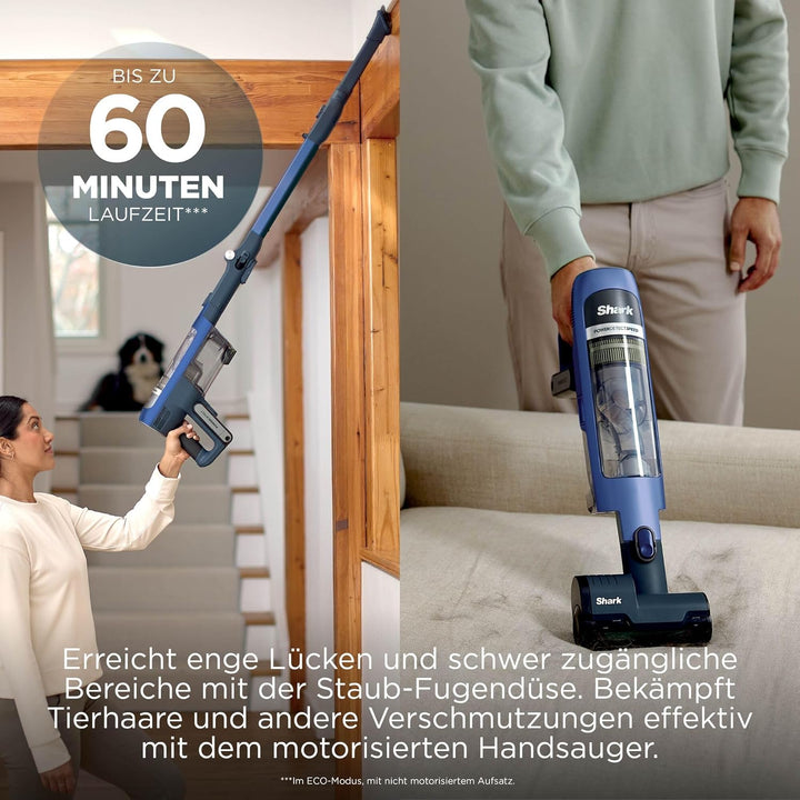 Shark Detect Speed Clean & Empty Pet Pro Akku-Staubsauger, Reverse Clean, bis zu 60 Minuten Laufzeit
