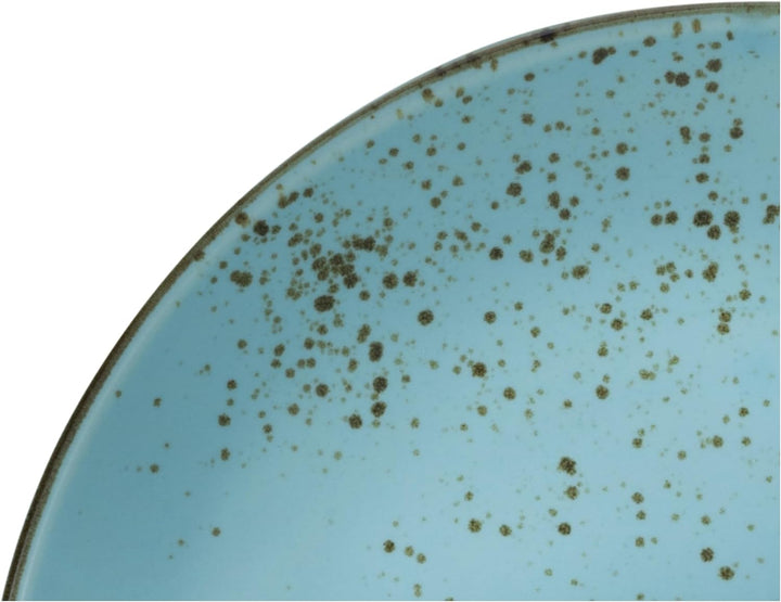 Creatable 20966, Serie Nature Collection Aqua, Geschirrset, Teller Set 12 teilig, Steinzeug Aqua 12