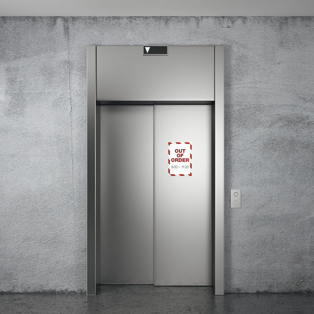 Durable Info-Rahmen Duraframe Magnetic Security (A4, Magnetrahmen für metallische Oberflächen) 5 Stü