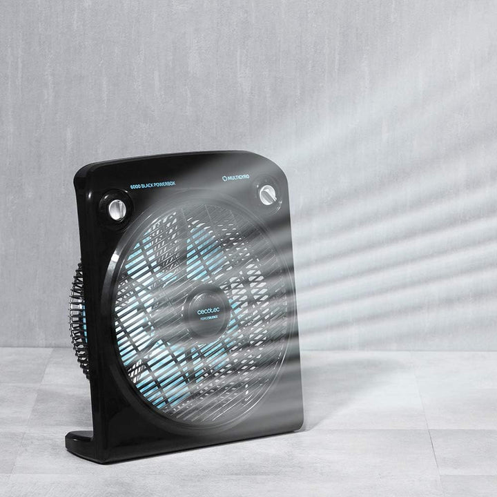 Cecotec Turmventilatoren (Schwarz, EnergySilence 6000 PowerBox) (Schwarz) Quadrat Schwarz, Quadrat S