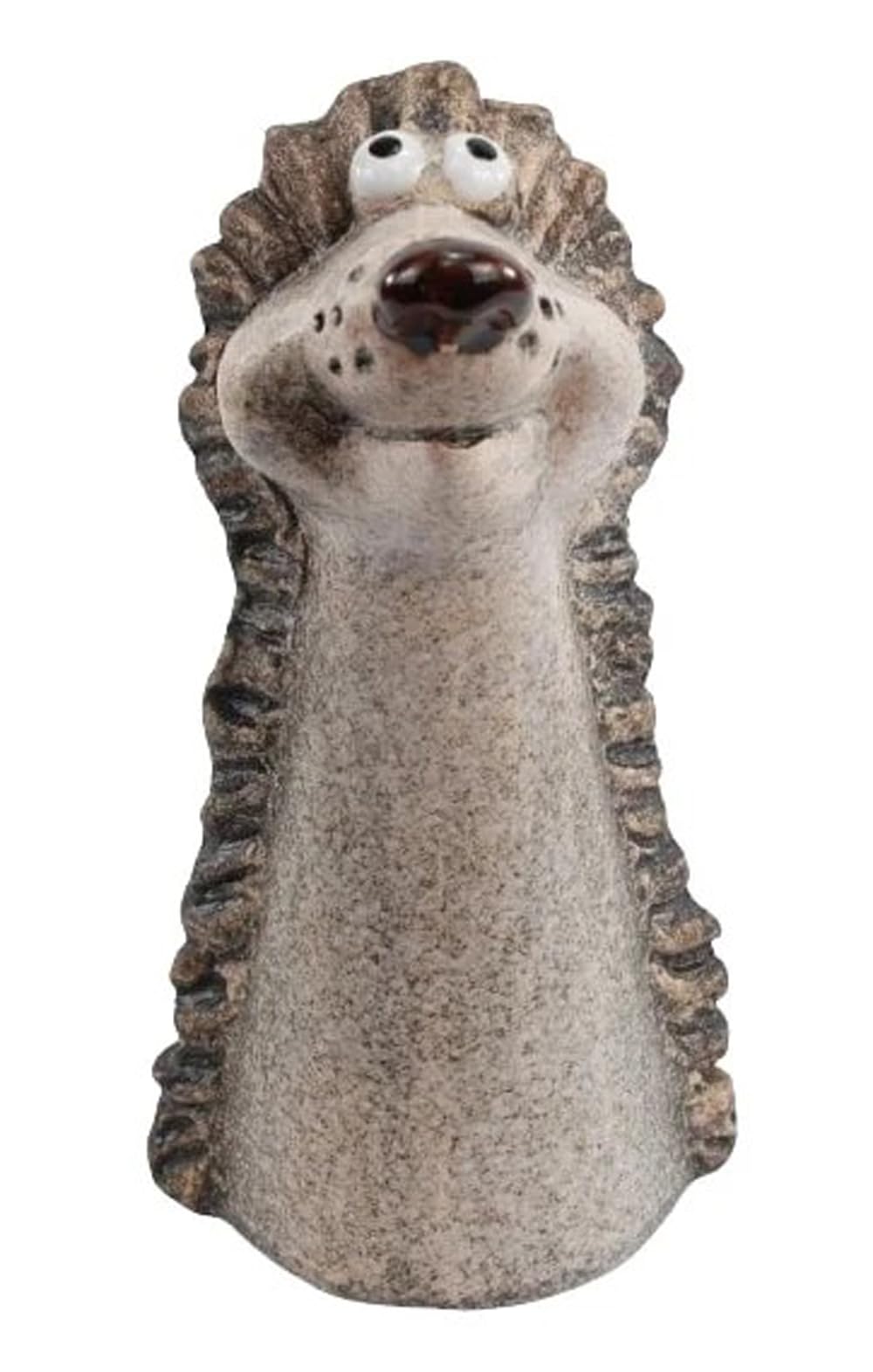 Zaunhocker Igel H: 18cm aus Keramik - Zaun Deko Garten, Tierfigur Pfostenhocker, Zaunfigur, Gartende