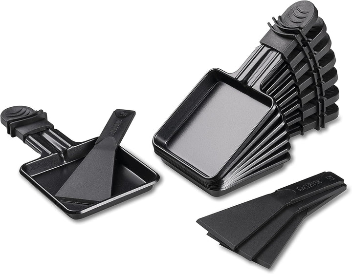 Bestron 2-in-1 Raclette-Partygrill: elektrisches Raclette für bis zu 8 Personen, kratzfester Naturgr