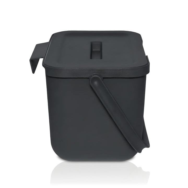 WUITOKI Biomülleimer Küche 4l, Hängmülleimer aus Kunststoff, klein, geruchsdicht, spülmaschinenfest,