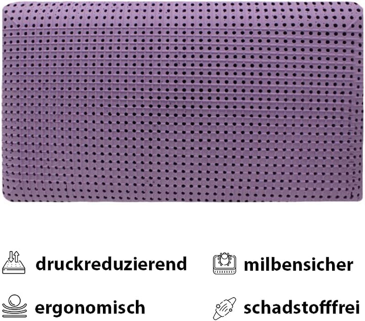 MAPE Duftkissen Nackenstützkissen viscoelastischer Thermo-Soft-Schaum Kissen mit 100% Baumwollbezug