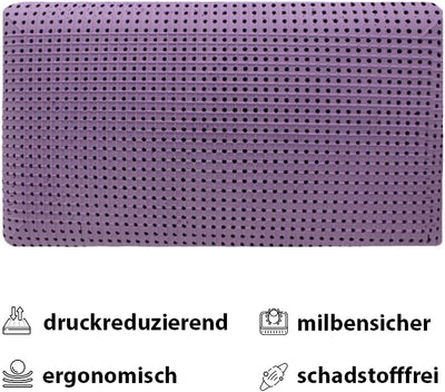 MAPE Duftkissen Nackenstützkissen viscoelastischer Thermo-Soft-Schaum Kissen mit 100% Baumwollbezug