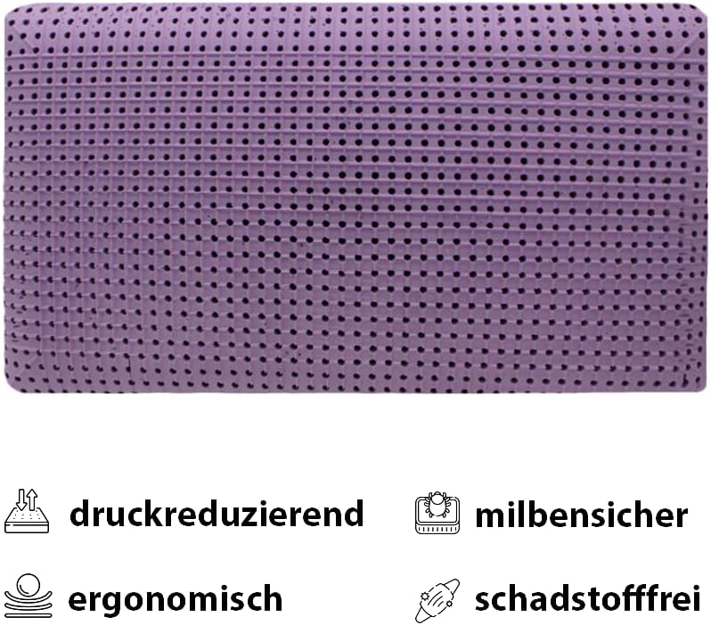 MAPE Duftkissen Nackenstützkissen viscoelastischer Thermo-Soft-Schaum Kissen mit 100% Baumwollbezug