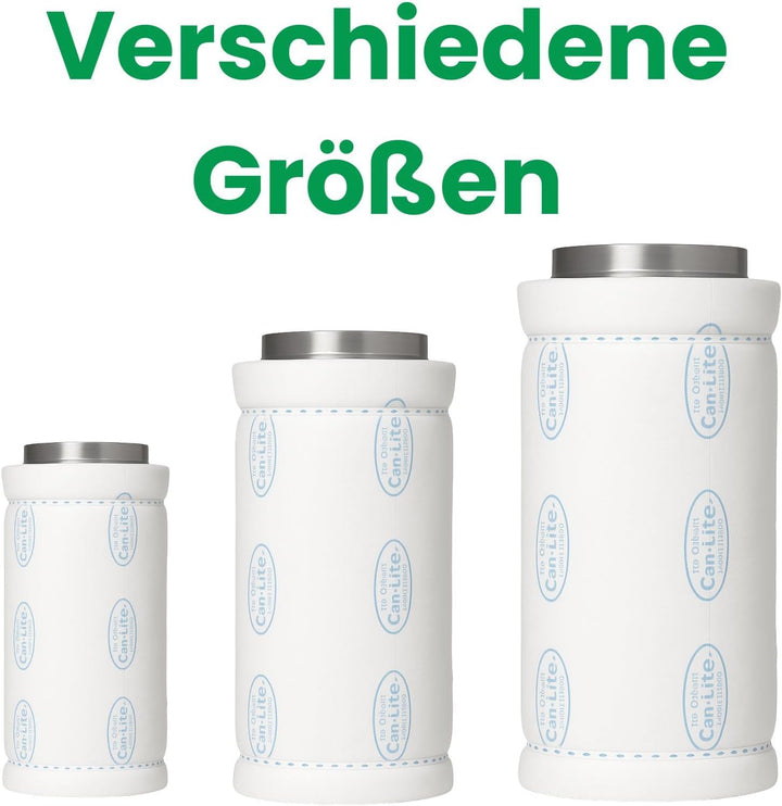 Can-Lite Aktivkohlefilter Grow 600 m³ - AKF Rohrlüfter Grow Anbau Indoor Belüftung Geruchsfilter Abl