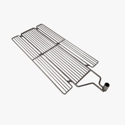 Edelstahl Klappgrillrost 680 mm x 330 mm mit Klemme