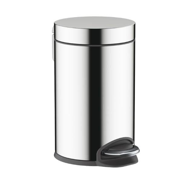 hansgrohe AddStoris - Badezimmer Mülleimer, Mülleimer Bad mit 3 l Fassungsvermögen, Kosmetikeimer, T