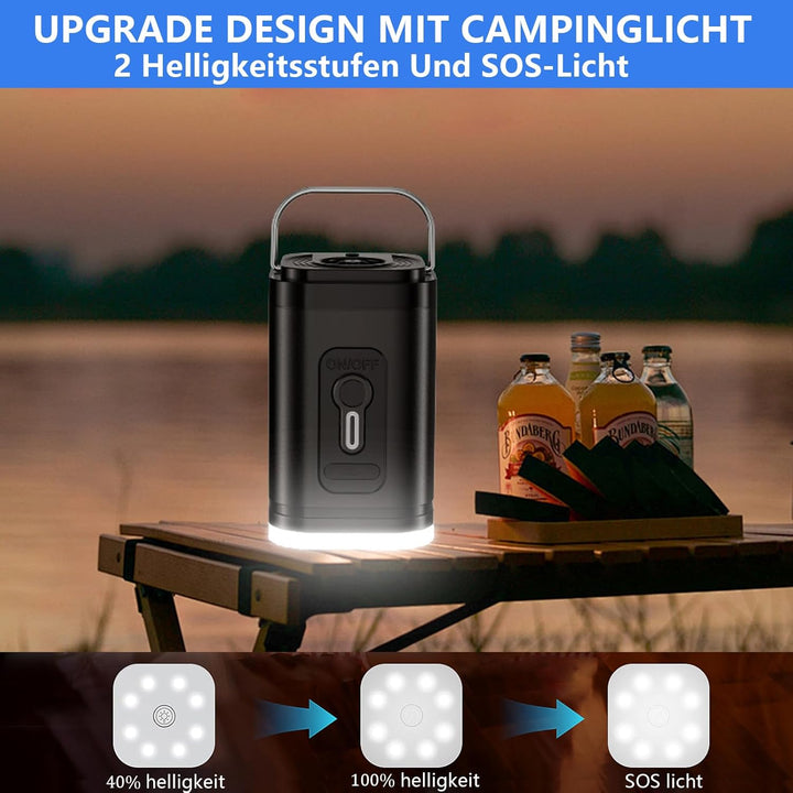 Elektrische Luftpumpe für Luftmatratze, Klein Luftpumpe Luftmatratze Pumpe mit 5 Düsen, Tragbare Ele