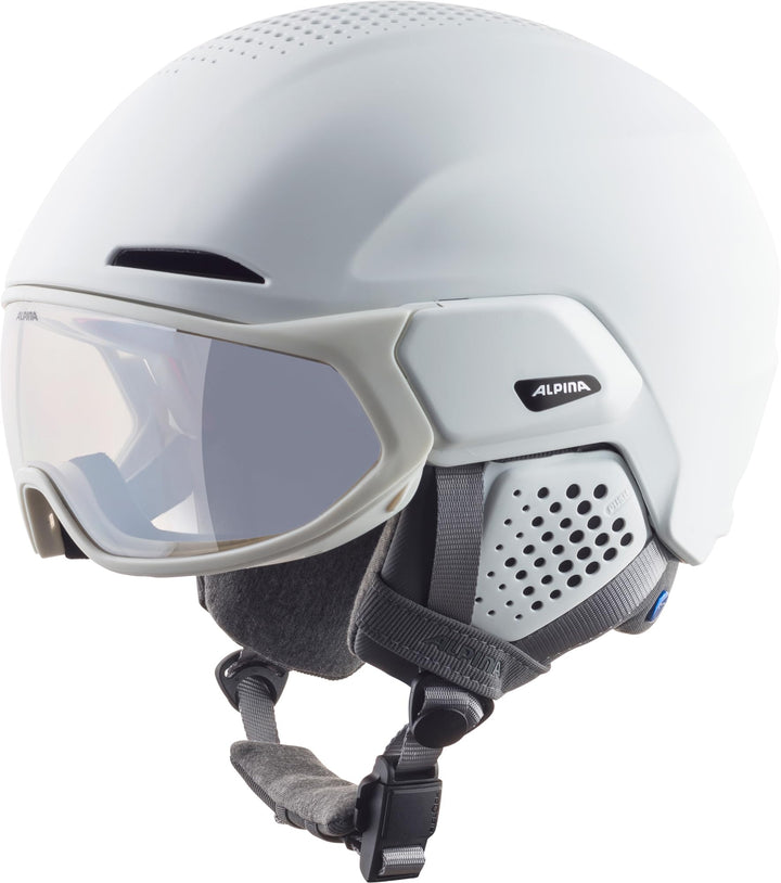 ALPINA Unisex - Erwachsene, ALTO V Skihelm white matt 55-59 cm, white matt 55-59 cm