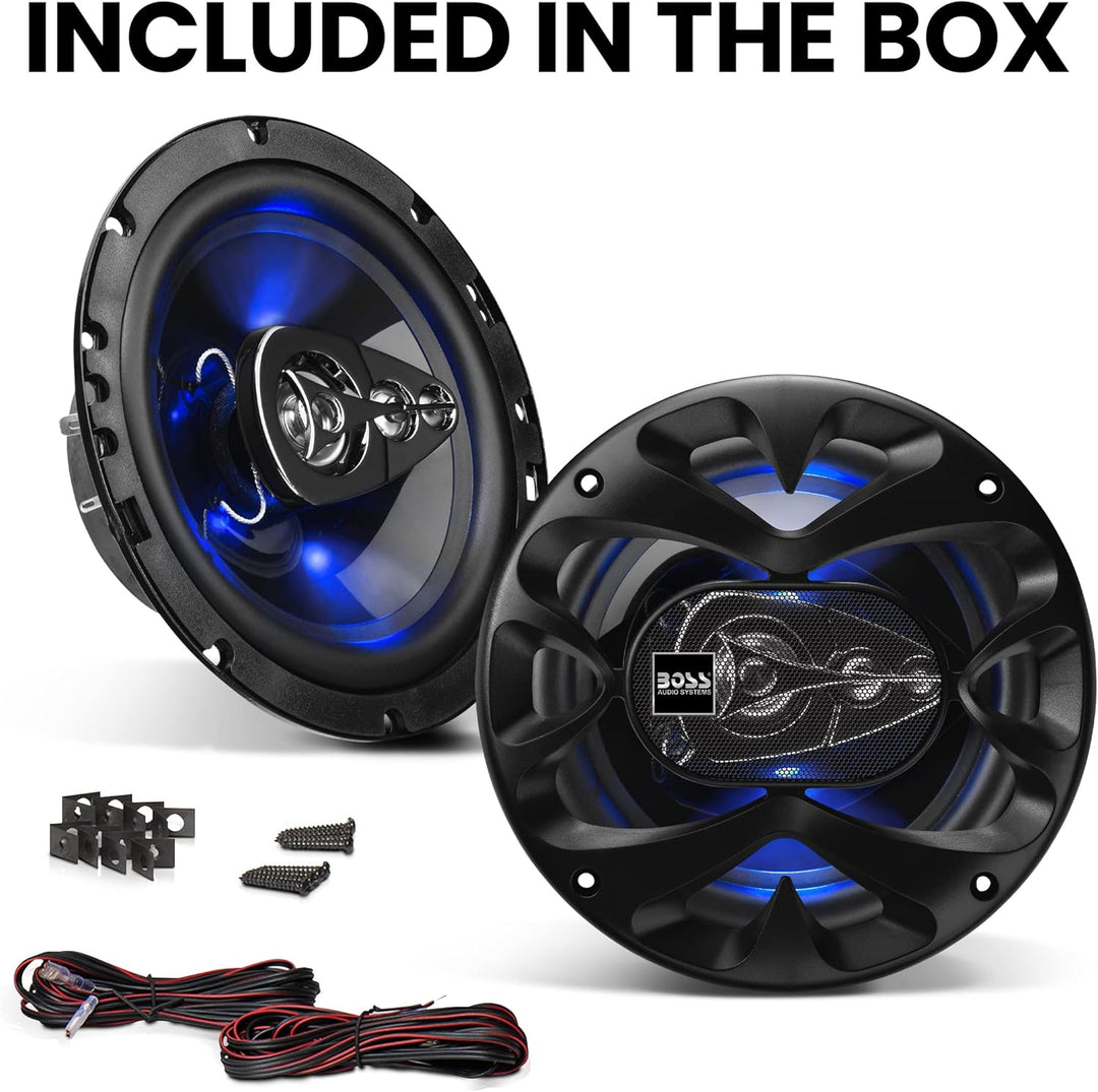 BOSS Audio Systems BE654 300 Watt (pro Paar), 6,5 Zoll, Full Range, 4-Wege-Lautsprecher (Paar) 16.5