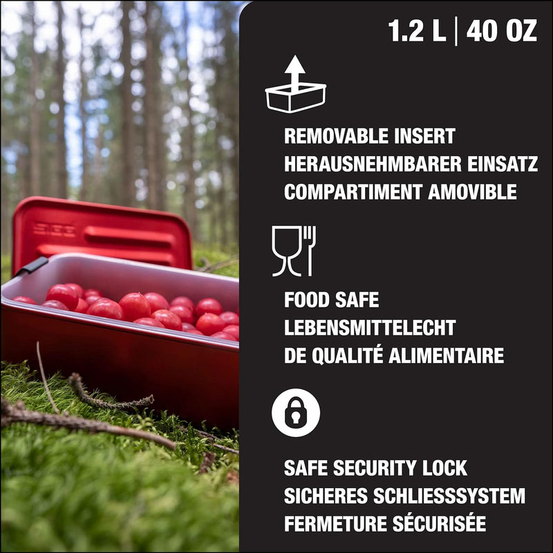 SIGG - Alu Lunchbox Plus - Brotdose Mit Unterteilung - Preisgekrönt - Spülmaschinenfest & Mikrowelle