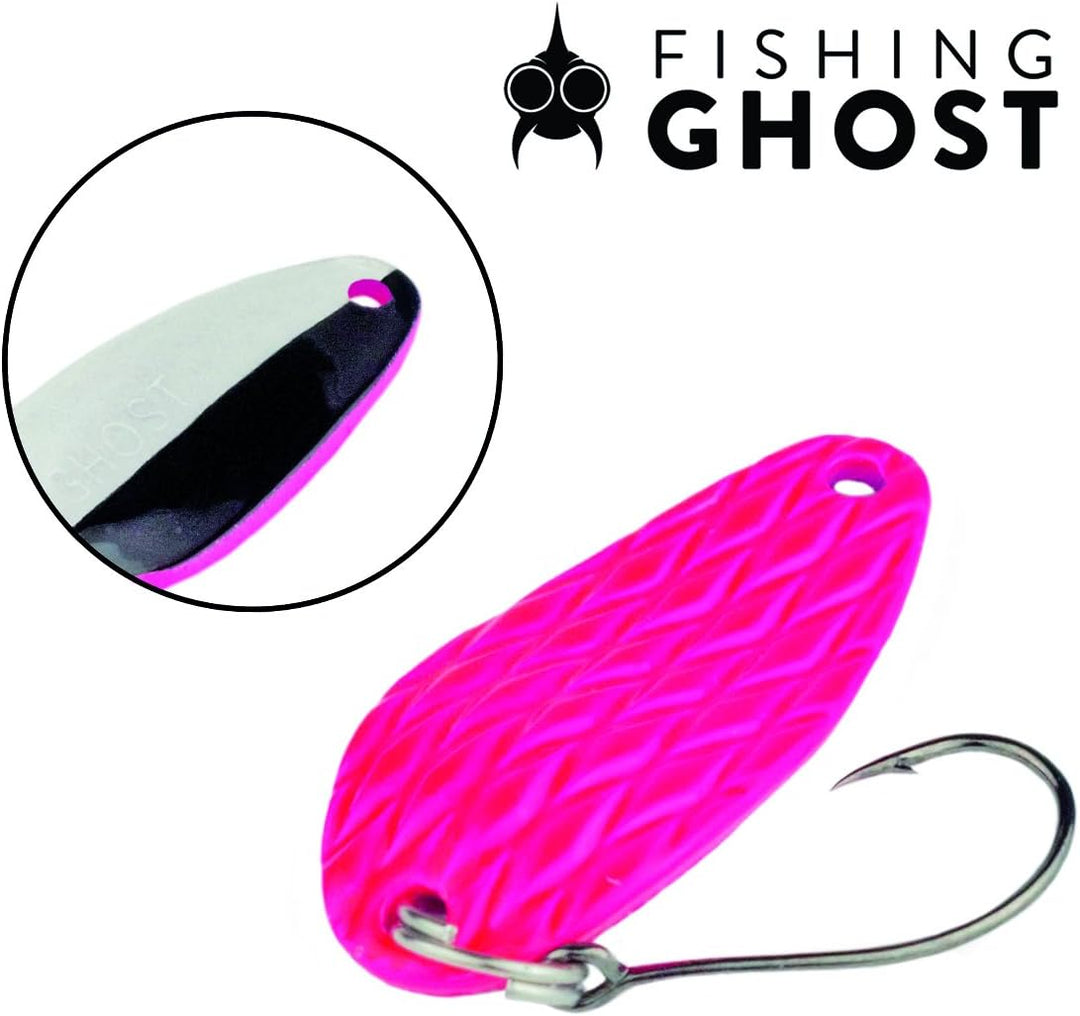 FISHINGGHOST® 4/5xTrout Spoons Set & 1x Blinkerbox - Set, bestehend aus 4/5 Kunstköder und Einer Köd