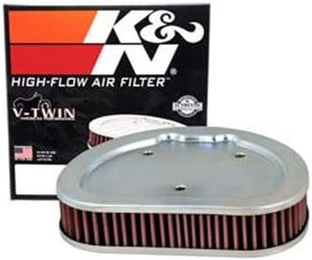 K&N HD-1508 Motorrad Tauschluftfilter, Rot