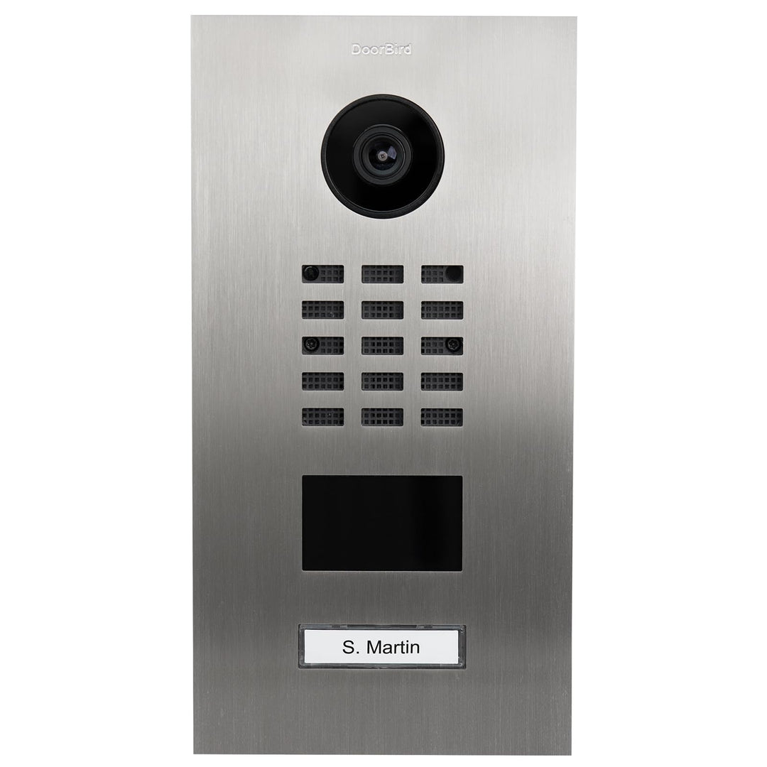 DoorBird D2101V IP Video Türstation, Edelstahl V2A | Video-Türsprechanlage mit 1 Ruftaste, RFID, HD-