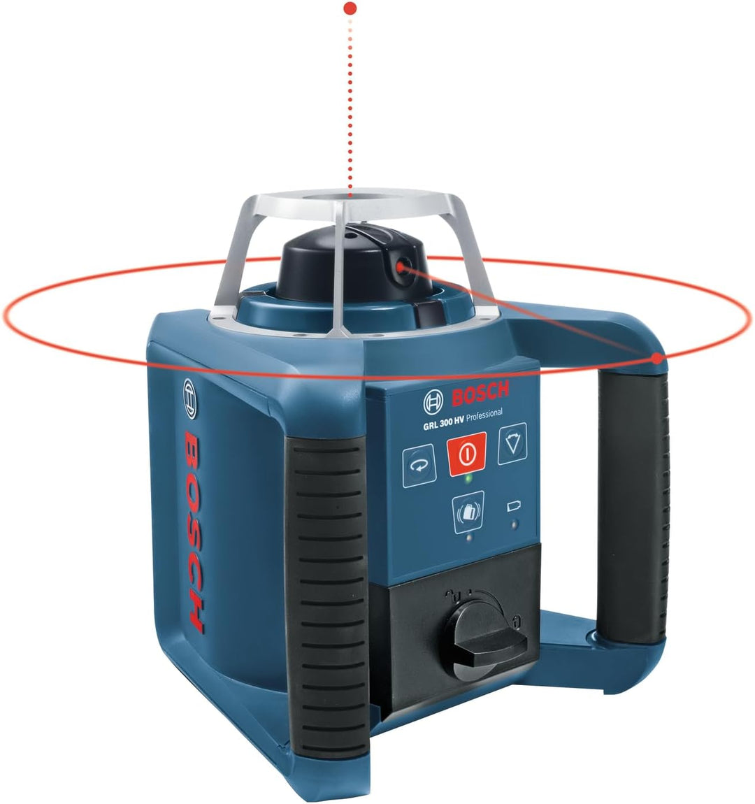 Bosch Professional Rotationslaser GRL 300 HV (roter Laser, Laserempfänger LR 1, Arbeitsbereich: bis