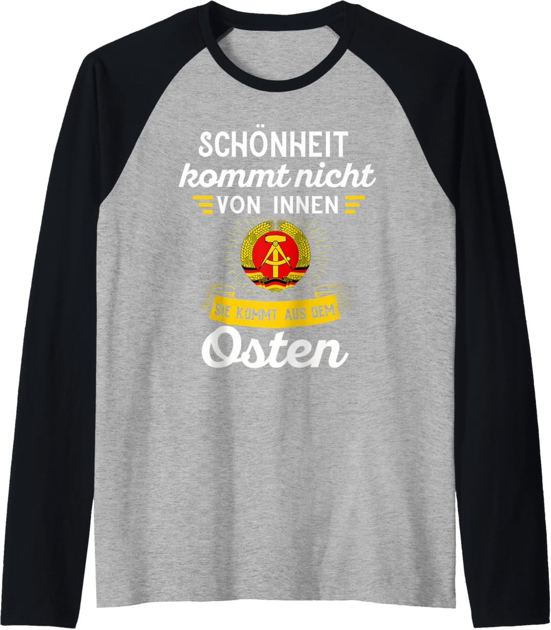 Ossi Geschenk Männer NVA Osten DDR Frauen Ostdeutschland Raglan