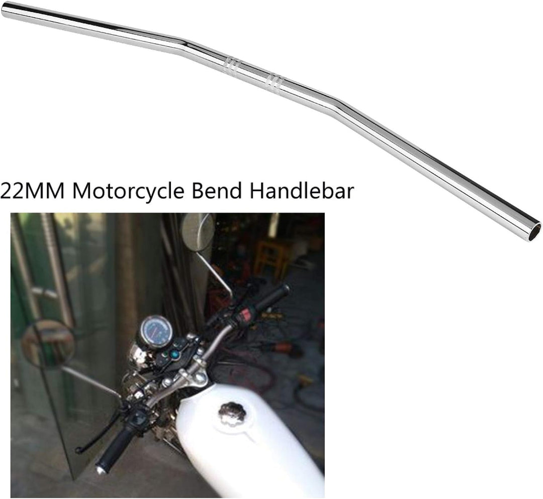 Qiilu Motorrad Lenker, 22 MM Universaler Motorrad Retro Bend Lenker Lenker für Pit Dirt Bike ATV Qua