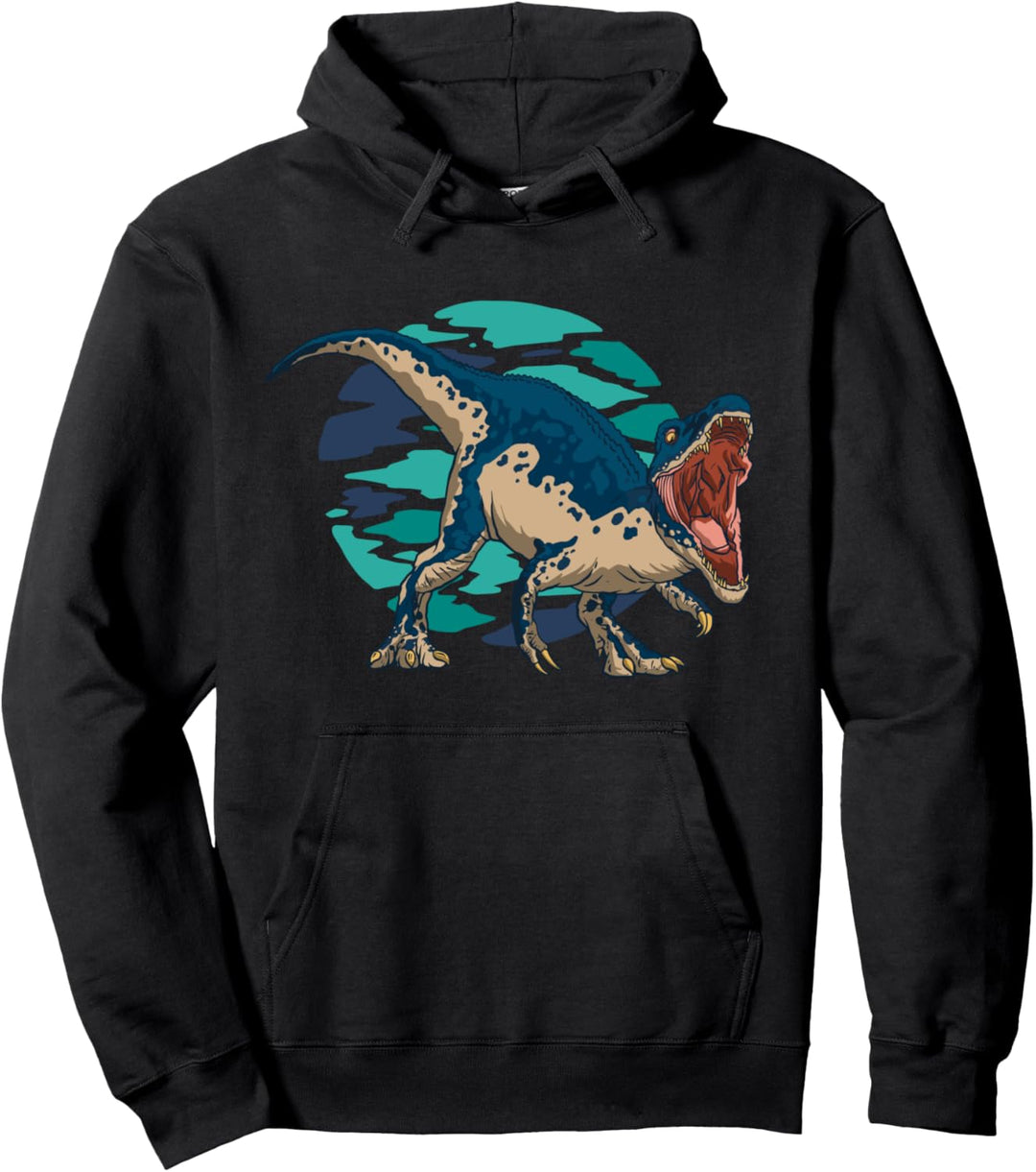 Realistische Dinosaurier Barionix T-Rex Dinosaurier Gruppe Pullover Hoodie