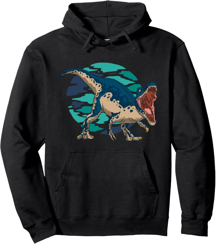 Realistische Dinosaurier Barionix T-Rex Dinosaurier Gruppe Pullover Hoodie