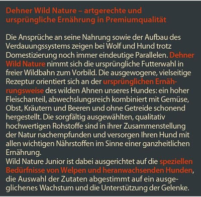 Dehner Wild Nature Hundetrockenfutter Junior Hochmoor | hoher Fleischanteil | tierisches Protein | p