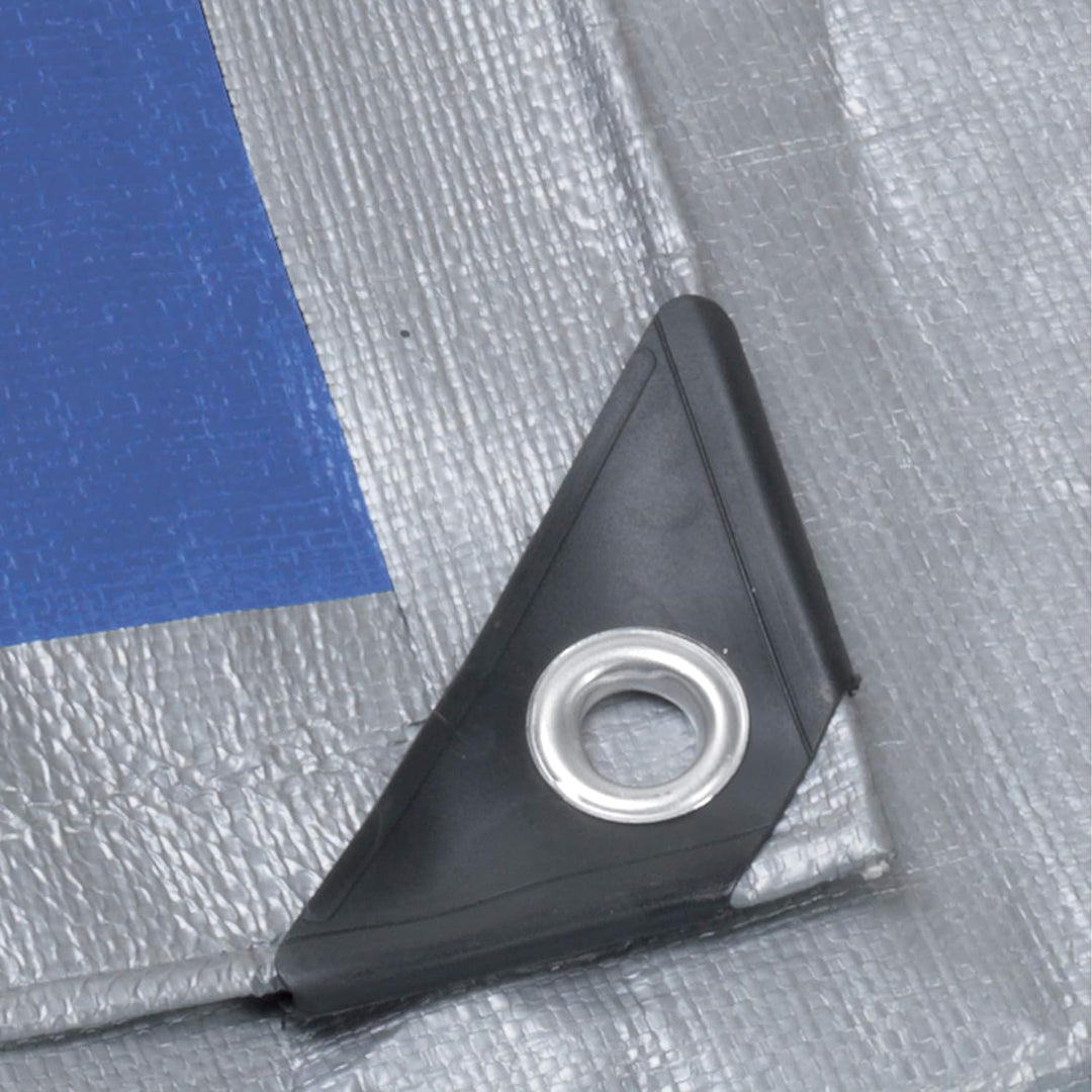 Ribimex PRB25006X10 Pro verstärkte Abdeckplane, 6 x 10 m, 250 g, Mehrfarbig 6 m x 10 m, 6 m x 10 m