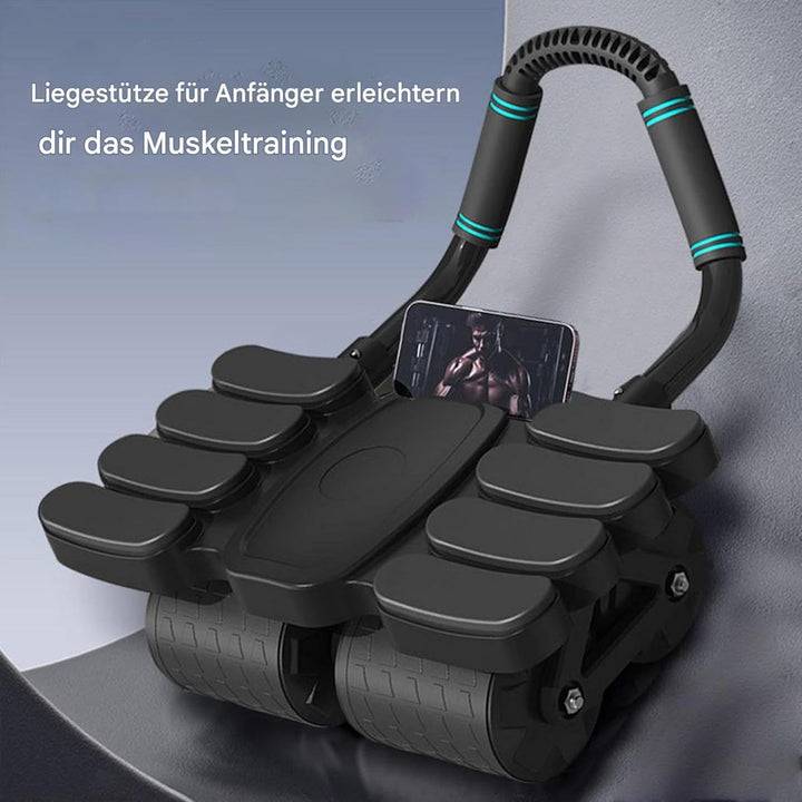 AB Rad Roller, ABS Roller, Fitnessgeräte AB -Trainer mit Ellbogenunterstützung, Bauchübungsausrüstun