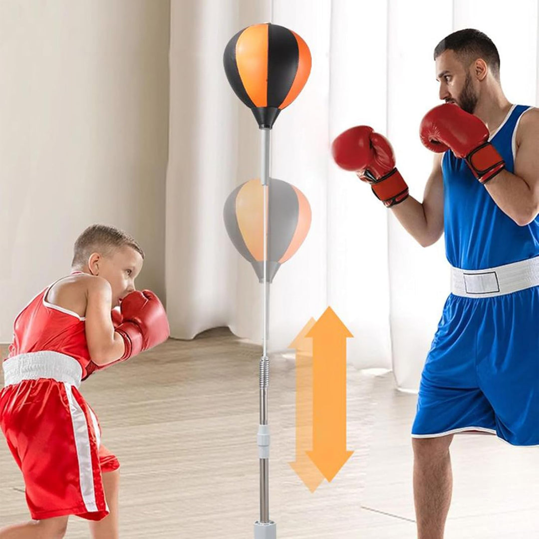 Boxsack mit Ständer, Box-Trainingsausrüstung, Saugfuss, höhenverstellbar, für Workout, Kampfsport, K