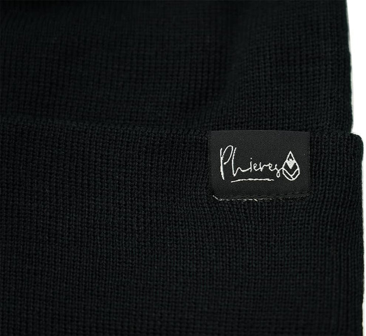 Phieres The Phar Recycled Polylama | Streetstyle Beanie | Schwarz