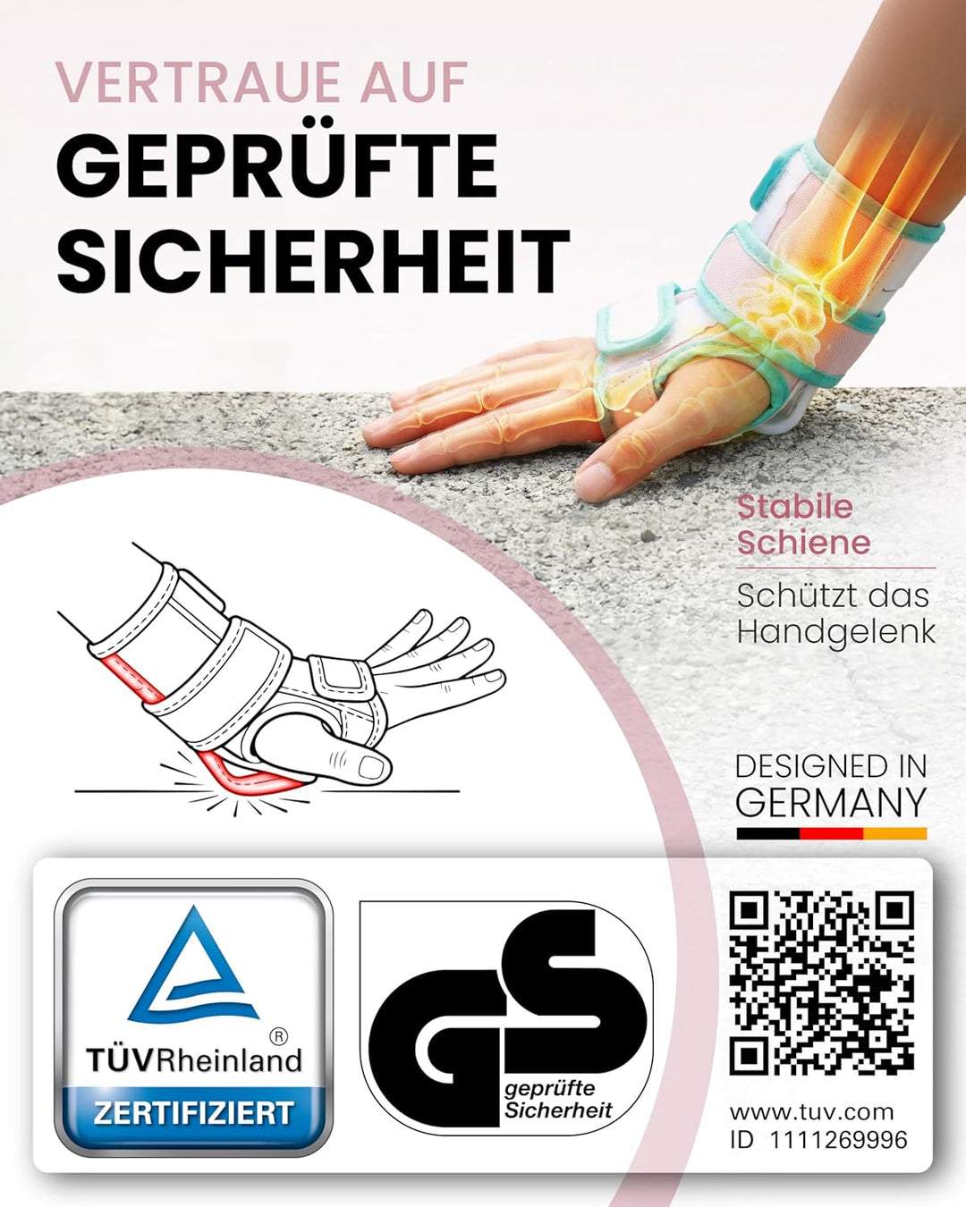99FLIPS Schoner Inliner Kinder Knieschoner Kinder - Inliner Schoner Set - Schutzausrüstung - Knie un