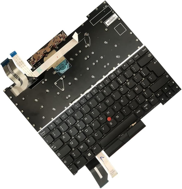 Gintai Azerty Teclado francés für Lenovo Thinkpad T490s 20NX 20NY, T495s 20QJ 20QK, X1 Extreme 1st G