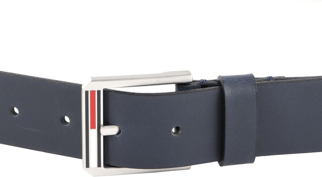 Tommy Jeans Herren Tjm Essential Leather 3.5 Gürtel 80 Twilight Navy, 80 Twilight Navy