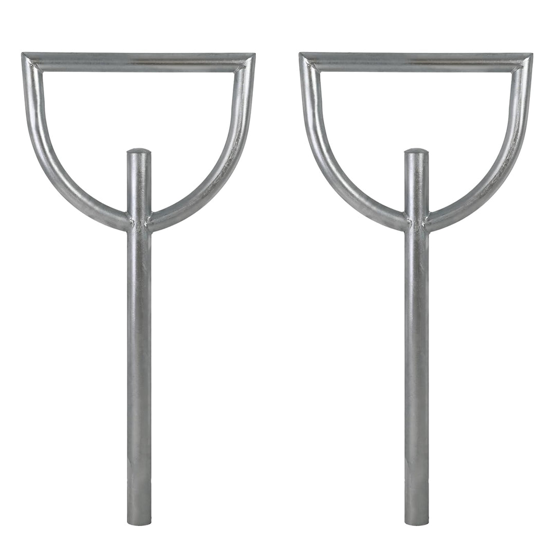 TRUTZHOLM 2x Fahrradanlehnbügel 115x56 cm Stahl feuerverzinkt Rohrdurchmesser Ø 60 mm Fahrradständer