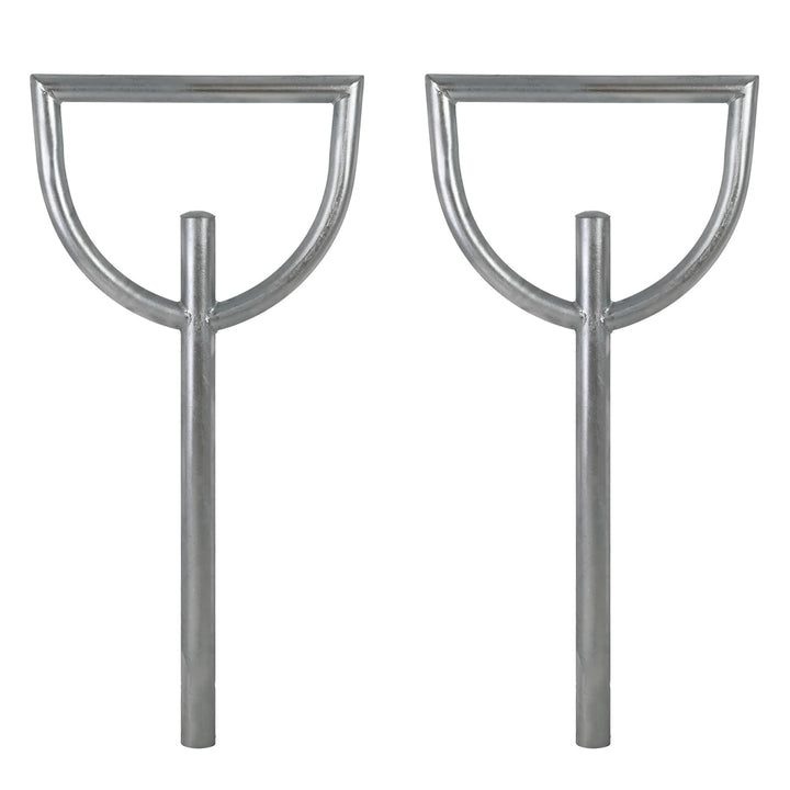 TRUTZHOLM 2x Fahrradanlehnbügel 115x56 cm Stahl feuerverzinkt Rohrdurchmesser Ø 60 mm Fahrradständer