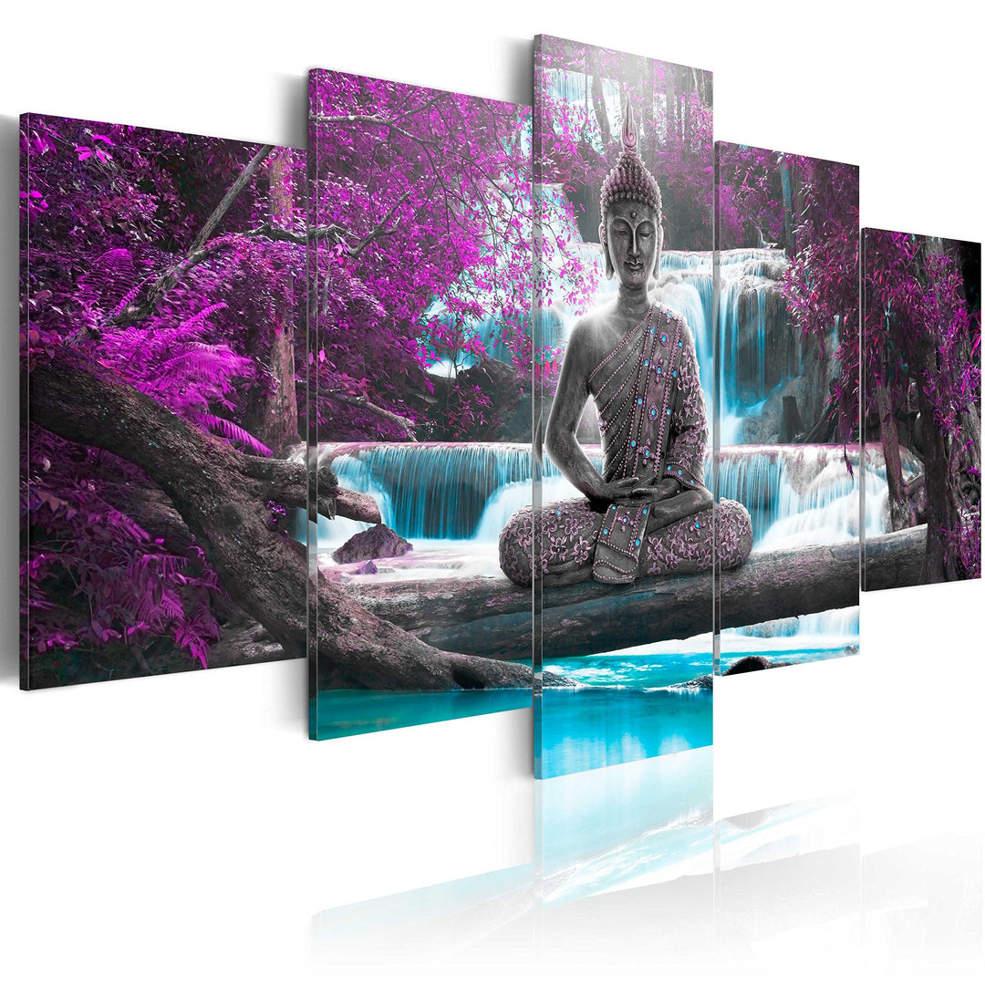 murando Acrylglasbild Abstrakt 100x50 cm 5 Teilig Wandbild auf Acryl Glas Bilder Kunstdruck Moderne