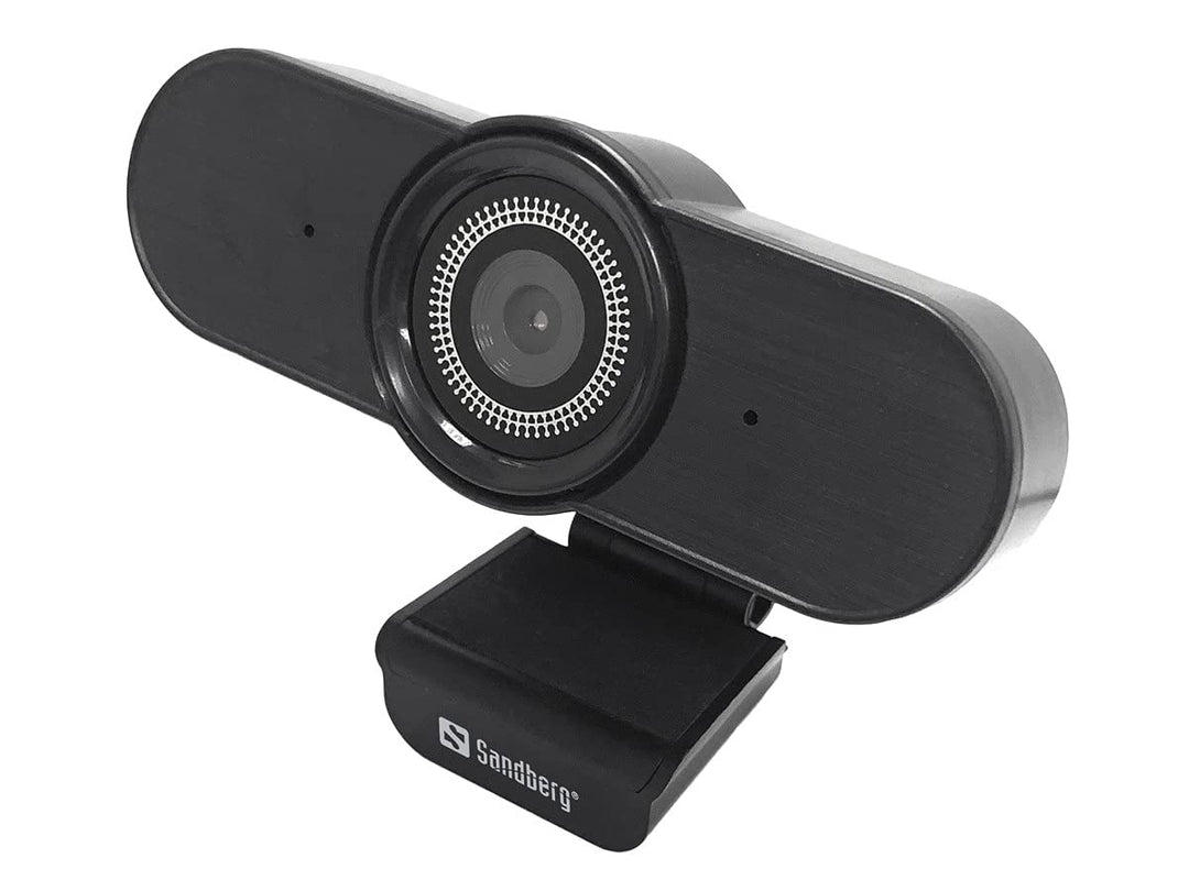 Sandberg 90 Grad Weitwinkel FullHD Webcam mit Stereo-Mikrofon | 1920 x 1080 Pixels | ideal für Onlin