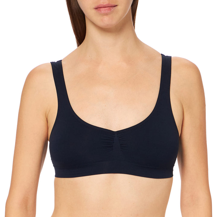 Trigema Bustier aus Polyamid/Elastan, Navy