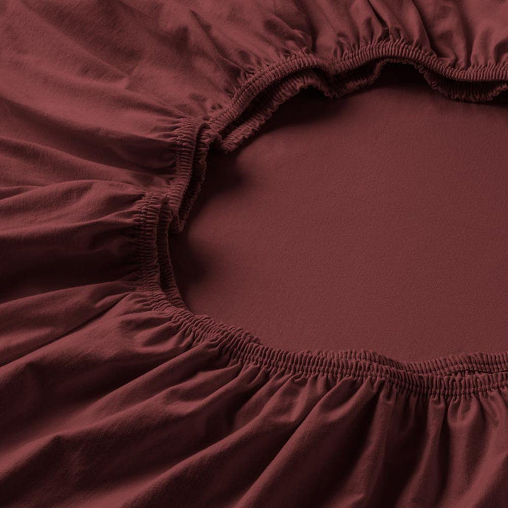 ESTELLA Spannbetttuch Zwirnjersey | Mauve 90-120 (Breite) x 200-220 (Länge) Mauve, 90-120 (Breite) x
