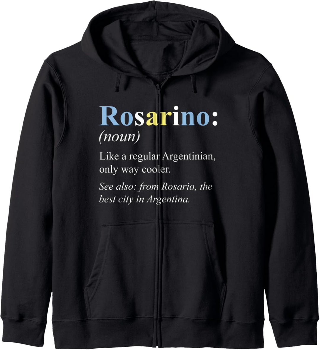 Argentinien Rosario Geschenk Englisch Version - Rosarino Kapuzenjacke