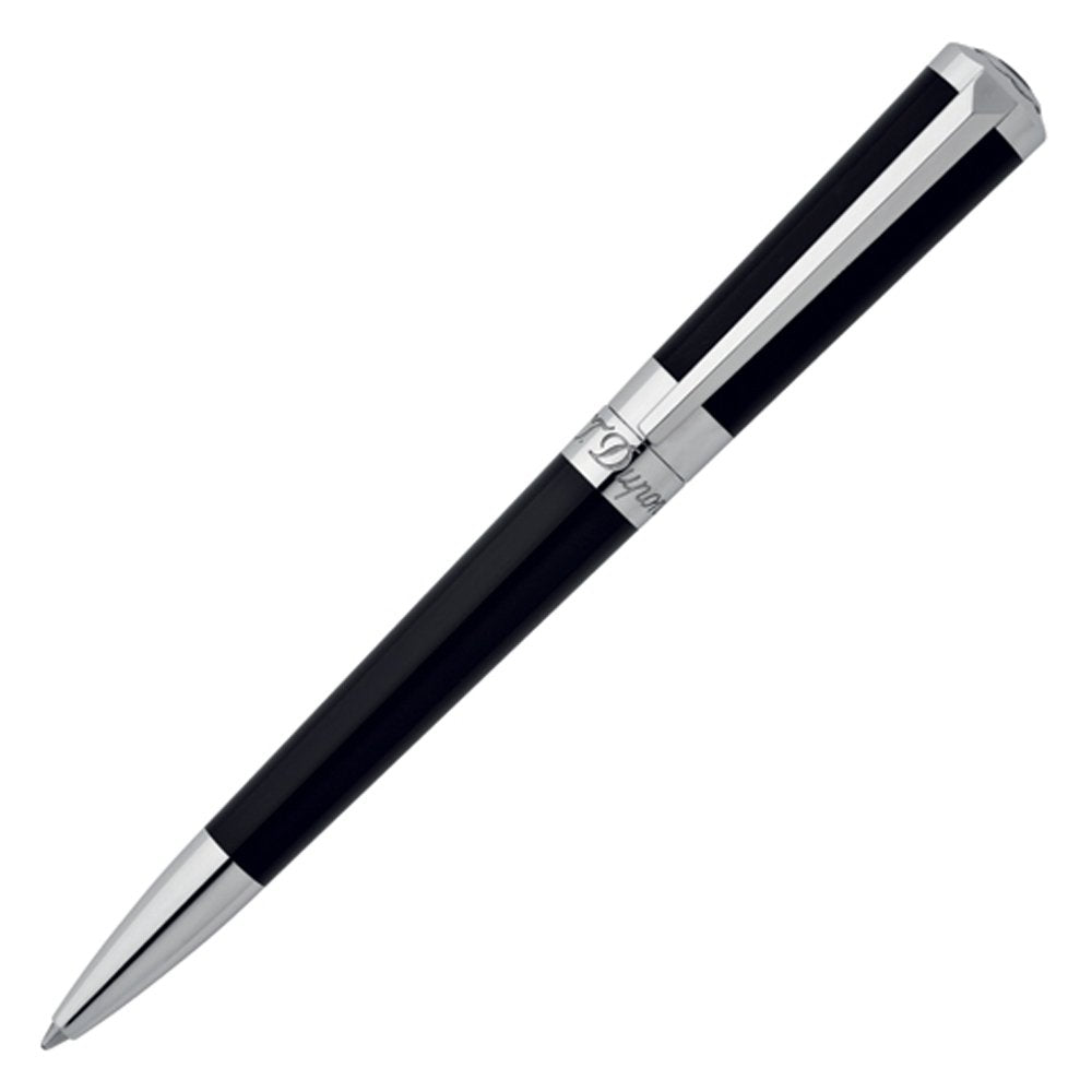 S.T. Dupont Freiheit Kugelschreiber Lack und Palladium Punta a sfera schwarz, schwarz