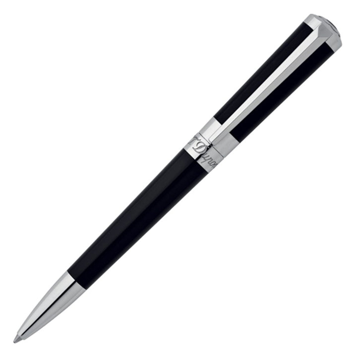S.T. Dupont Freiheit Kugelschreiber Lack und Palladium Punta a sfera schwarz, schwarz