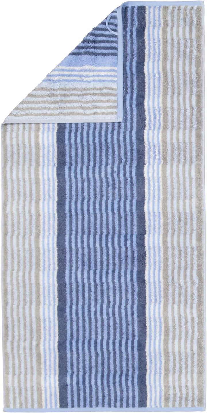 CAWÖ Home Handtücher Noblesse Harmony Streifen 1085 Sky - 17 Duschtuch 80x160 cm, Duschtuch 80x160 c