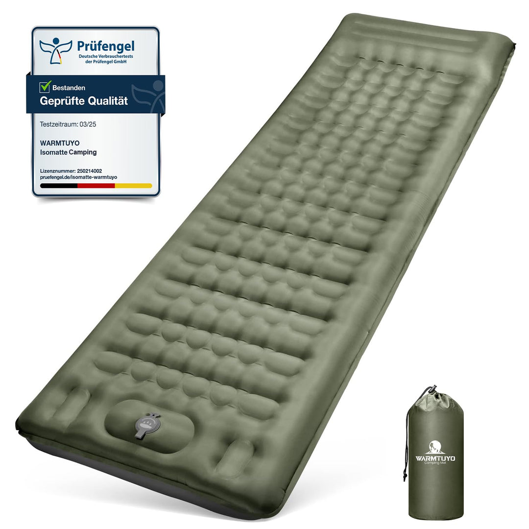 Isomatte Camping Selbstaufblasend, 12CM Verdicktes Aufblasbare Matratze Kleines Packmass, Wasserdich